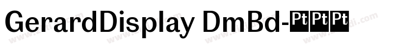 GerardDisplay DmBd字体转换